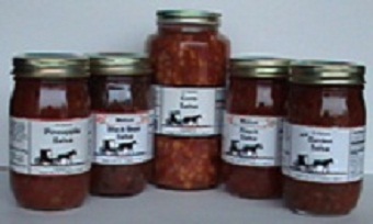 corn, bean and fruit salsas